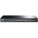 24-port 10/100/1000Mbps Switch  TP-LINK "TL-SG3424",4xSFP expansion slot 24-port Pure-Gigabit L2 Managed Switch, 24 10/100/1000Mbps RJ45 ports including 4 combo SFP slots, Port/Tag/MAC/Voice/Protocol-based VLAN, GVRP, STP/RSTP/MSTP, IGMP V1/V2/V3 Snooping