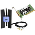 PCI Wireless N LAN Adapter Linksys "WMP300N-DE", 300Mbps, 802.11n/g/b, 2.4GHz, Deatacheable  Antenna WMP300N Standards IEEE 802.11b, IEEE 802.11g, Draft IEEE 802.11n, PCI 2.3 Channels 802.11b / 802.11g / Wireless-N (20MHz) 11 Channels (US, Canada) 13 Chan