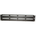 48 port patch panel cat.5e, 2U, PA6004-48