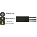Outdoor FTTH Cable, 2-fiber, G657A fiber, 2000M/ROLL FRP strength member, GYC8ZY-2B1