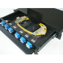 Patch Panel 12 ports fiber optical for SC/ST, fit the 19" network cabinet