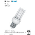 HL8415 NANO T2.2 4U 15W E27 6400K