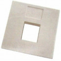 Face plate 1 port, Frech type, 45x45mm, LY-FP49