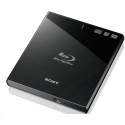 BDRE Drive SONY BDX-S600U, External, BDR+6x/-6x, BDRE+2x/-2x, DVDR+8x/-8x, RW+6x/-6x, DL+6x, RAM5x, USB, black, retail