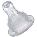 Tetina rotunda anti-colica  din silicon cu curgere reglata  2 buc. 0935