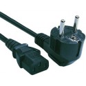 Power Cord PC-220V  1.8m Euro Plug WHITE, VDE approval