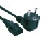 Power Cord PC-220V 1.8m Euro Plug WHITE, VDE approval