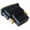 Adapter Gembird A-HDMI-DVI-2, HDMI to DVI female-male adapter with gold-plated connectors, bulk