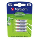 Verbatim Battery NI-MH R03/AAA 970mAh Pack*4