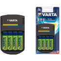 Varta Plug Charger 4-pos AA/AAA + 4accumulatorAA 2500mAh, Charging time: 8 h.