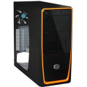 Case CoolerMaster Elite 311, w/o PSU Model : RC-311B-SKN1 Available Color:  Black/Silver Material : Steel body, ABS Plastic, Mesh front bezel Dimension : 190 x 450 x 477 mm / 7.5 x 17.7 x 18.8 inches Weight : 5.6 kg / 12.3 lbs (enclosure only) M/B Type :