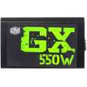 Power Supply ATX 550W CoolerMaster GX-550W Model : RS-550-ACAA-D3 Type : Intel Form Factor ATX 12V V2.31 Dimension (W / H / D) : 150 x 140 x 86 mm  5.9 x 5.5 x 3.4 inch Input Voltage : 90-264Vac (Auto Range) Input Current : 7A@115Vac, 5@230Vac Input Frequ
