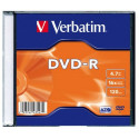 DVD-R 4.7GB, 16x, 1 Slim Case, Verbatim