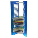 CD Rack 40-CD Tobex, CD Х Двойная подставка для 40 CD серебристая, пластиковая, настольная.