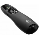 Logitech Wireless Presenter R400, Red laser pointer, Intuitive slideshow controls, Up to 15-meter range, Battery indicator