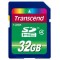 .32GB SDHC Card (Class 4), Transcend "TS32GSDHC4" (R/W:18/6MB/s)