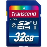 .32GB  SDHC Card (Class 10) UHS-I, 300X, Transcend "TS32GSDU1" Premium (R/W:90/25MB/s)