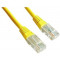 Patch Cord 0.25m, Yellow, PP12-0.25M/Y, Cat.5E, molded strain relief 50u" plugs