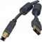 Cable USB, A-plug B-plug, 3.0 m, USB2.0 Premium quality with ferrite core, CCF-USB2-AMBM-10