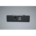 3.5" cover with 2xUSB,1xIEEE1394 Black Chieftec