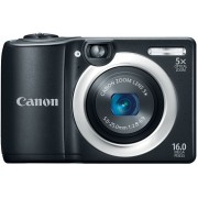 Canon PowerShot A1400 Black, 16Mpix,  Zoom5x, CCD1/2.3, 28-140, Digic4, f/2.8 – f/6.9, ViewS2,7",2xAA