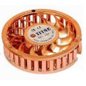Cooler 50x50x10 Titan chipset fan with heatsink, 12V, 4500 кpm, для VGA Card c резиновыми фиксаторами, круглый, cеребро, позолоченный