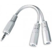 CCA-415W 3.5mm audio splitter cable, 10 cm