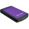 2.0TB (USB3.0) 2.5" Transcend "StoreJet 25H3P", Rubber Grey/Violet, Anti-Shock, One Touch Backup