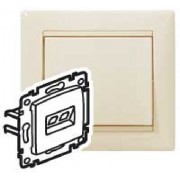 Priza 2xRJ45 UTP-5e/L/Ш Valena