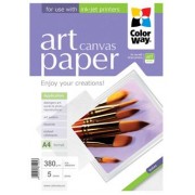 ColorWay Art Cotton Canvas Photo Paper, 380g/m2,  A4, 5pack