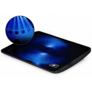 DEEPCOOL "WIND PAL MINI", Notebook Cooling Pad up to 15.6", 1 fan - 140mm Blue LED, 1000rpm, <21.6 dBA, 46.1CFM, Slim design, Metal Mesh Panel, Black