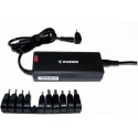 XILENCE XP-LP90.XM010, 90W Mini, Universal Notebook Power Adapter, 11 +1 (LENOVO) different tips, LED display (shows the actual output voltage), Input Voltage: AC 100-240V, Output Voltage: 15-24V, high efficiency over 87%, Black