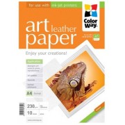 ColorWay Art Leather Glossy Finne Photo Paper, 230g/m2, A4, 10pack