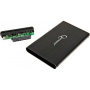 Gembird EE2-U2S-5, External enclosure for 2.5'' SATA HDD with USB interface, mini-USB 5pin connector, Aluminium case, Black