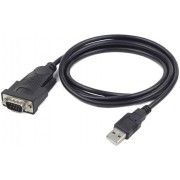 Gembird UAS-DB9M-02, USB to Serial port converter, DB9M / USB A plug, 1.5 m, Black