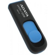 Флешка ADATA, DashDrive UV128, 32Gb USB3.0, black-blue 