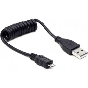 "Cable Micro USB2.0,  Micro B - AM, 0.6 m,  Gembird, Coiled, CC-mUSB2C-AMBM-0.6M
http://www.gmb.nl/egmb/default.aspx?op=products&op2=item&id=7199"