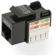Keystone Jack RJ-45 cat.5E, KJ5-01, 110 Type, Black