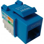 Keystone Jack RJ-45 cat.5E, KJ5-01, 110 Type, Blue