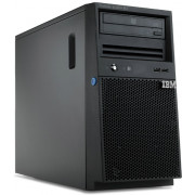 IBM System x3100 M4, 1x Intel Xeon 4C E3-1220v2 69W 3.1GHz/1600MHz/8MB, 1x4GB, Open Bay Simple-Swap 3.5” SATA (for 4x 3.5" HDD), software ServeRAID C100 controller, RAID-0, 1, 10, DVD-ROM, 2x 1Gb Ethernet ports, fixed 1x 350W p/s, Tower