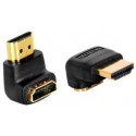 Cable HDMI to HDMI90°  1.8m  Gembird  male-male90°, V1.4, Black, CC-HDMI490-10, One jakc bent 90°