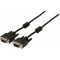 "Cable VGA Premium Extension 10.0m, HD15M/HD15M Black, Gembird, dual-shield w/2*ferrite core -"