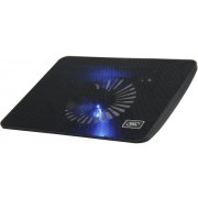 "Notebook Cooling Pad Deepcool WIND PAL MINI, 15.6'', 1x140mm fan, Blue LED
Fan Dimension :  140X140X15mm
 Overall Dimension :  340X250X25mm 
 Material :  Metal Mesh Panel  + Plastic base
 Weight :  575g
 Rated Voltage :  5VDC
 Operating Voltage :  