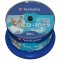 CD-R Printable 50*Cake, Verbatim, 700MB, 52x, AZO, Printable NO ID Brand; 43438, Retail Pack