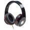 Gembird MHS-DTW-BK Detroit, Black Folding stereo headphones 20-20000 Hz, 1.5m, 3.5 mm