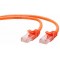 Patch Cord 1 m, Orange, PP12-1M/O, Cat.5E, molded strain relief 50u" plugs