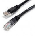 FTP Patch Cord    2m, Black, PP22-2M/BK, Cat.5E, molded strain relief 50u" plugs