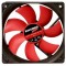 120mm Case Fan - XILENCE XPF120.R.PWM Fan, 120x120x25mm, 1500rpm, <21dBa, 57.9CFM, hydro bearing, 4Pin with PWM, Black/Red