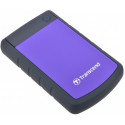 4.0TB (USB3.0) 2.5" Transcend "StoreJet 25H3P", Rubber Grey/Violet, Anti-Shock, One Touch Backup