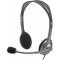 Headset Logitech H111, Mic, 1 x mini-jack 3.5mmP/N 981-000593 Height: 160 mm (6.3 in)Width: 210 mm (8.3 in)Depth: 50 mm (2.0 in)Weight: 73.2 g (2.6 oz)Input Impedance: 32 OhmsSensitivity (headphone): 100dB +/-3dBSensitivity (microphone): -58